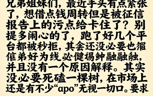 无视一切的口子44，遴选5个不看征信无视黑白百分百下款网贷app
