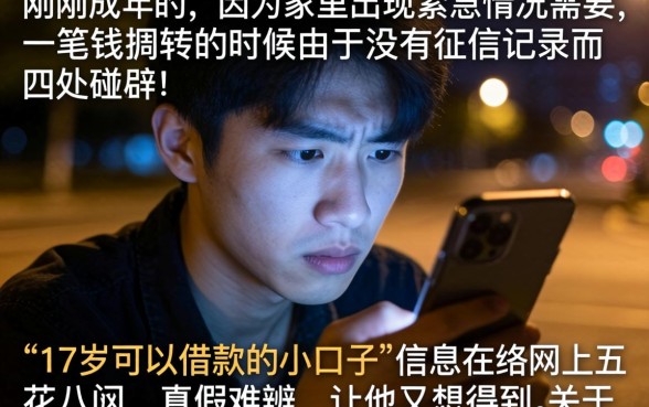 17岁能借款的小口子，诚意推荐5个黑户烂户秒下一万