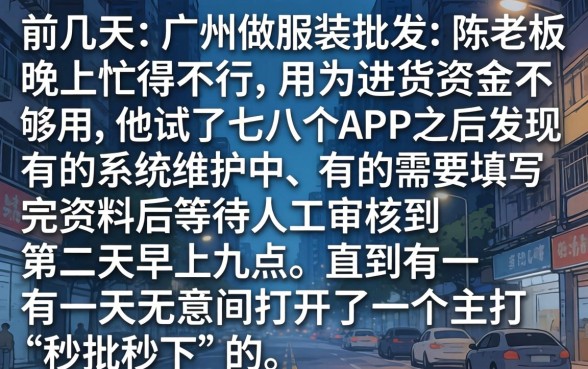 是秒下的贷款口子，筛选五个不审核夜间直接放款的网贷口子