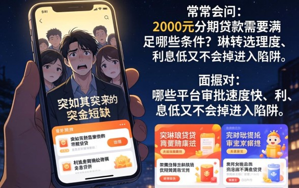 2000元分期贷款有哪些条件，汇整五个靠谱的借款app