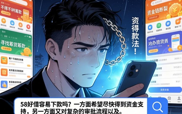 58好借容易下款吗，枚举五个不看负债查询的口子