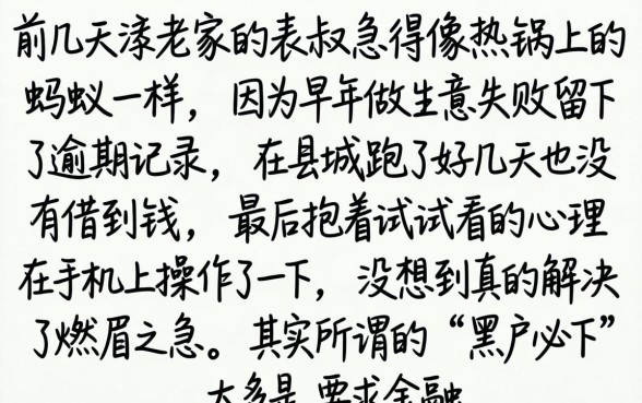 黑户必下的贷款口子，详细阐述5个失信人员可以借钱的网贷平台