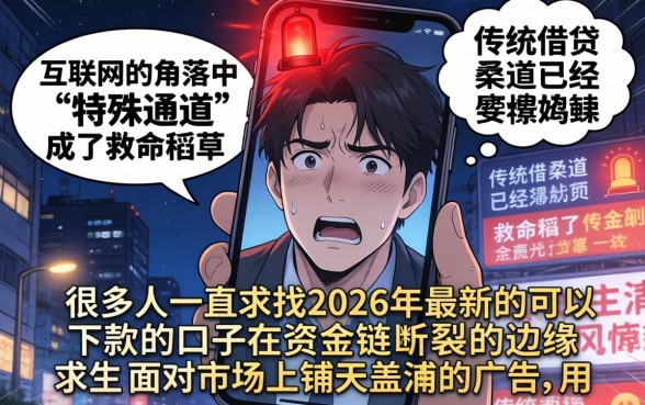 2026年最新还能下款的口子，条列五个无视征信黑白100%秒下app