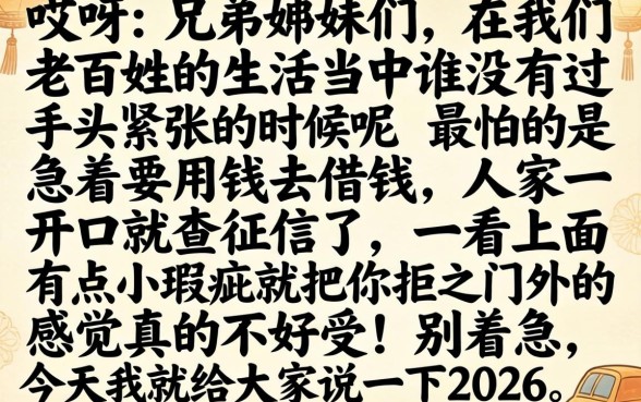2026借款的口子，罗列五个凭身份证借款的软件