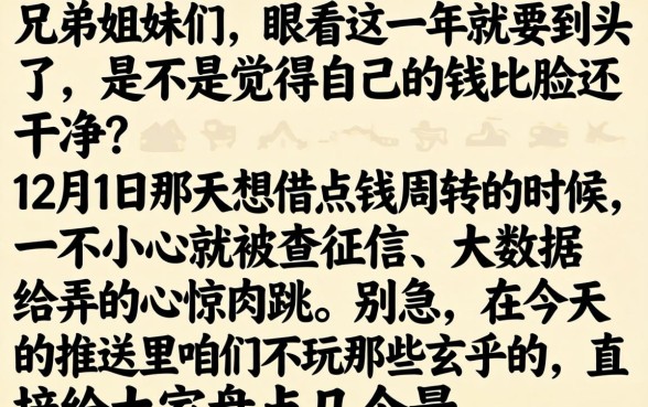 12月1日网贷最新口子，详尽说明5个无视黑白百分百下款的借款平台