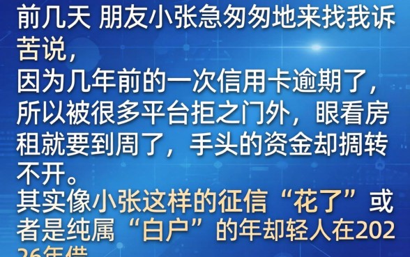 2026年无视黑白户的口子，详细阐述5个20岁借钱不求征信速借app