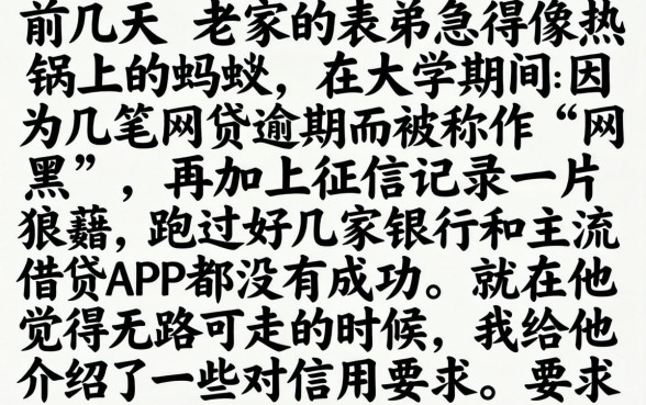 2010网黑烂户有下款的口子吗，汇总5个20岁可以借钱平台不查征信的平台