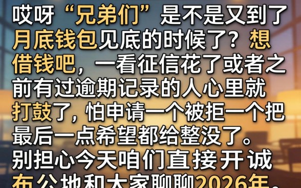 2026年中介黑花口子，条列5个极速审核的网贷平台