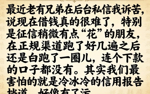 没口子下款怎么办，条列5个20岁可以借钱平台不查征信的app