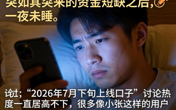 2026年7月下款的口子，详尽说明五个新号易贷速审秒下款软件