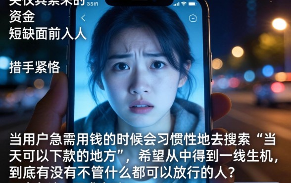 当天能下款的口子，规整5个无视一切是人就下款的平台