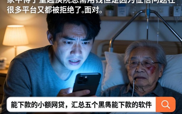 能下款的小额网贷，汇总五个黑户能下款的软件