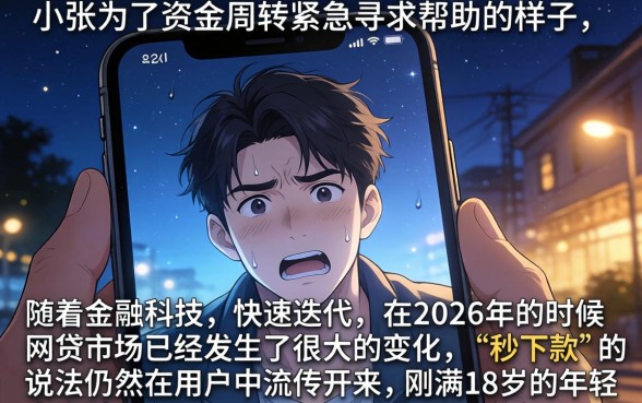 2026年流行的秒下款口子，诚意推荐五个网贷容易下款18岁的平台
