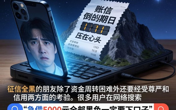 急借5000,全黑，罗列5个审贷口子审核加快的平台