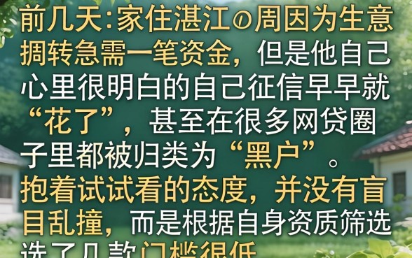 10w左右的网贷，详尽说明五个黑户可以下的贷款app