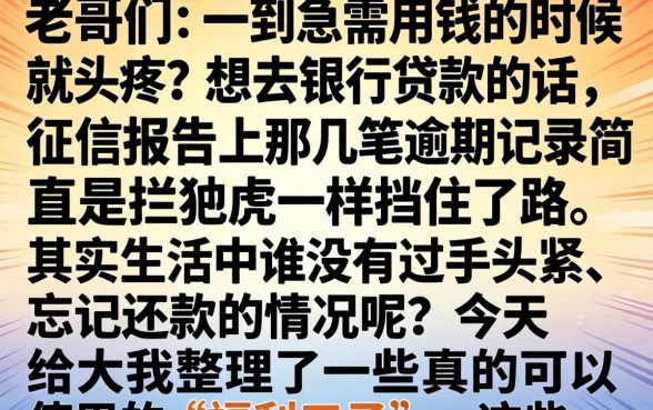 征信不好能下款的口子，细致阐述5个正规不看征信的小额贷款软件