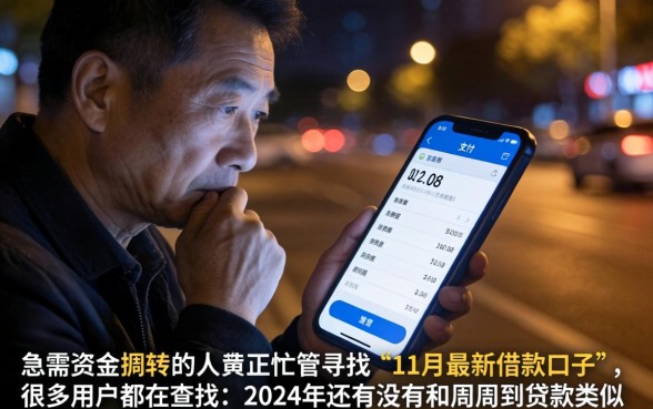11月最新借款口子，详细阐述5个周周到贷款相同系列的口子