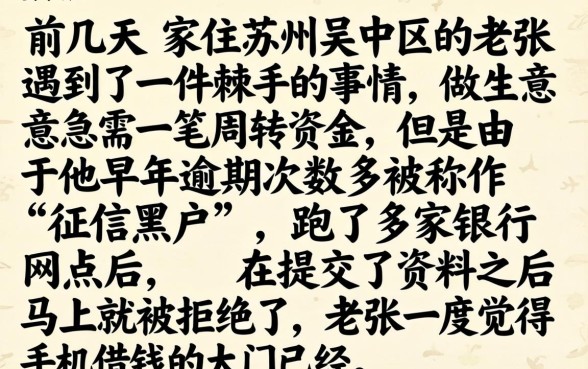 怎么在手机银行借钱，细致阐述5个苏州黑户贷款5万的平台