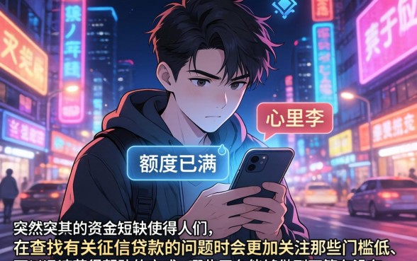 几多钱贷款上征信么，详尽说明五个无视一切是人就下款的口子