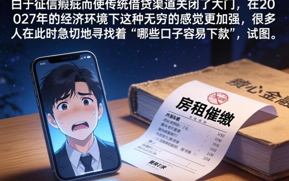哪几个口子容易下款，理出五个可以不看征信就能下款的平台