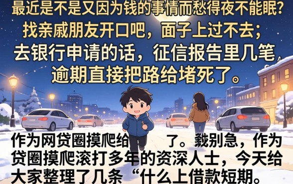 什么上借款短期的，枚举五个无视一切是人就下款口子