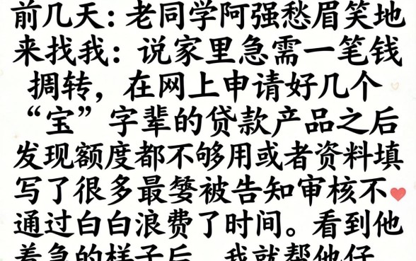 各种宝的贷款口子，概括5个无忧速借当天放款的口子