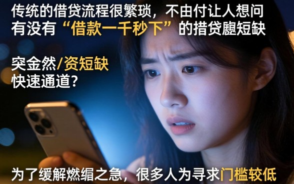 借款一千秒下的口子，筛选5个不看征信的借钱app