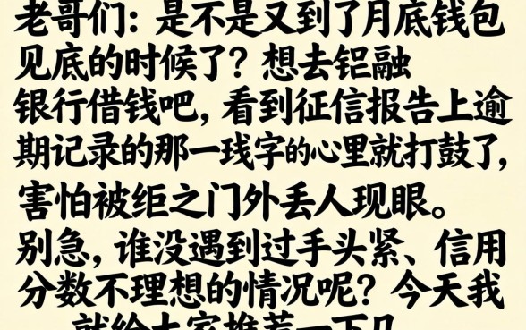 征信黑下款的口子，热忱推荐5个黑户快速下款的口子