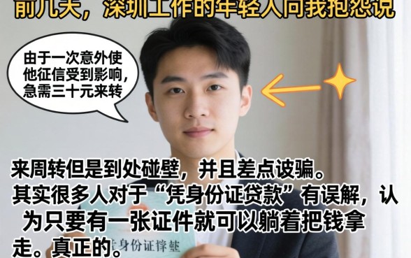 凭身份证能贷款的，整理5个无视一切包下款口子