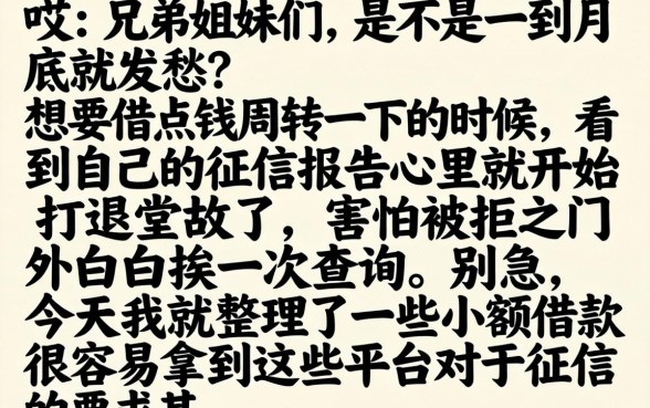 小额借款好下的口子，胪列5个满19岁可以借款的口子