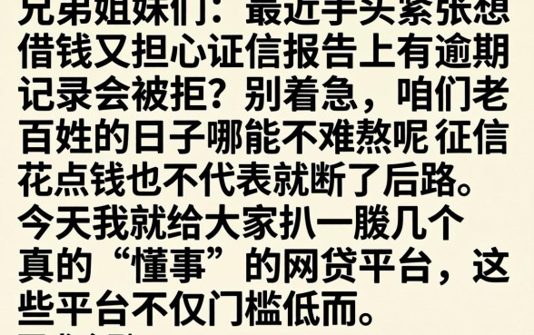 实时下款的信用贷款，整合5个真正无视逾期大数据的网贷软件