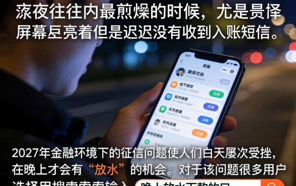 晚上放水下款的口子，鼎力推荐5个无视逾期大数据花户黑户软件
