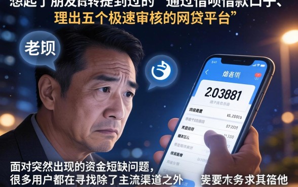 通过借呗借款口子，理出五个极速审核的网贷平台