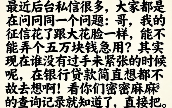 征信花了能贷5万吗，条列五个真正不查征信的贷款口子