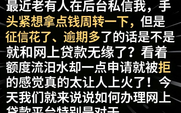 怎么做网上贷款平台，枚举五个真正无视逾期大数据的网贷口子
