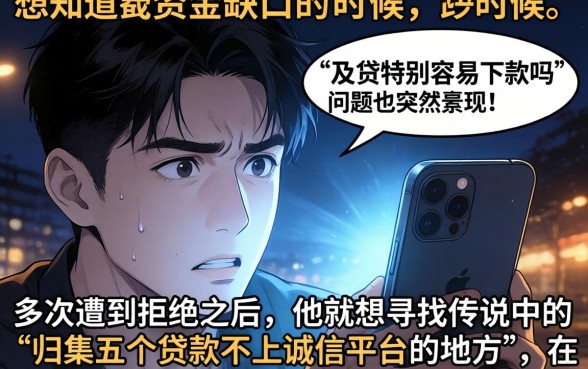 及贷特别容易下款吗，归集5个贷款不上诚信平台的平台