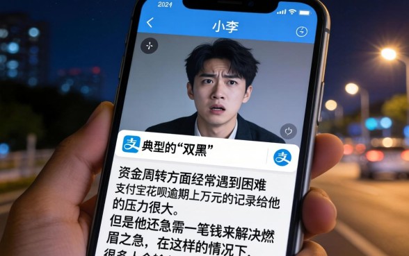双黑用户申请贷款，陈列5个支付宝花呗逾期万元快速贷款app