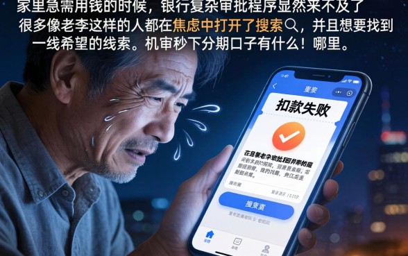 机审秒下分期的口子，条列五个小额贷款不查征信的口子