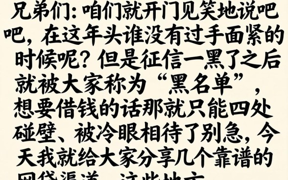 黑户网贷款口子有哪些，汇整5个黑户都能下的软件