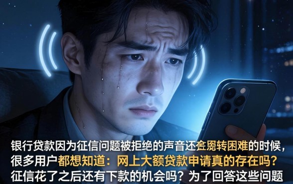 网上大额贷款贷款，深入剖析五个征信花居然都下款的app