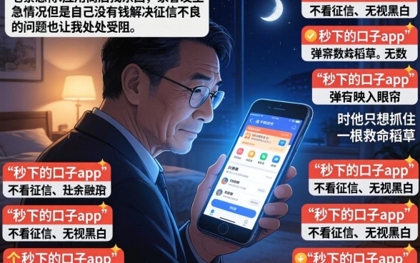 秒下的口子app，遴选5个不看征信无视黑白百分百下款口子