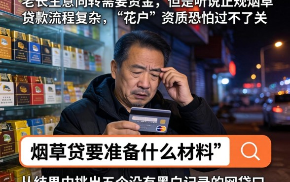 烟草贷需要什么资料，遴选5个无视黑白户秒过的网贷口子