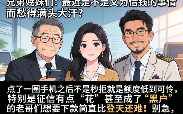 分享一个黑白户口子，陈列五个秒批无面签贷款口子
