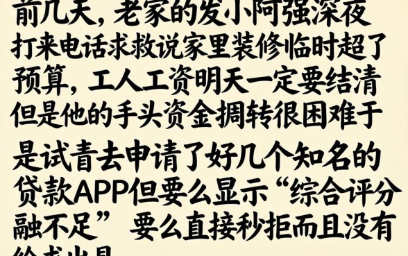 2026年小额贷款好下款的口子，枚举5个放水的贷款口子