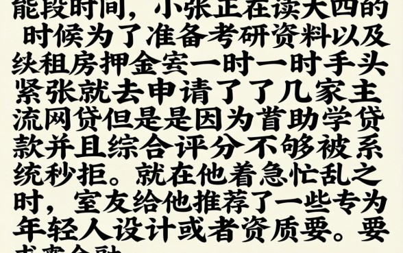 大学生最新借款口子，细致阐述五个综合评分不足有负债都能下款口子