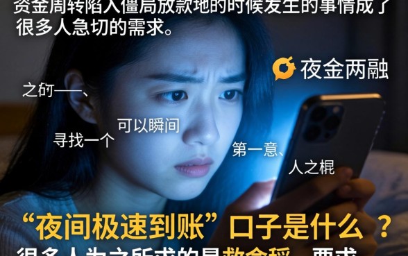 夜间极速到账的口子，甄选5个放水的贷款口子