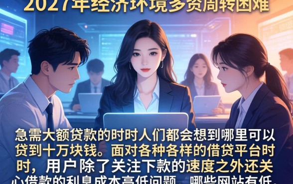 去哪里能贷款十万，陈列五个利息低的网贷软件