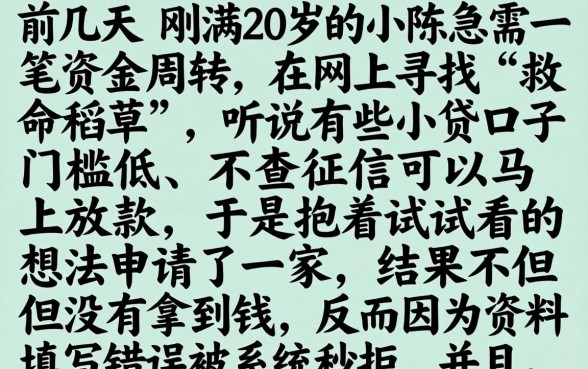 小贷不上征信秒下款，陈列五个20岁可以借钱平台不查征信的口子