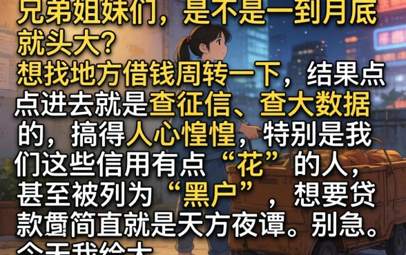 烂户借钱秒下的口子，整合五个无视黑花半夜下款的网贷平台