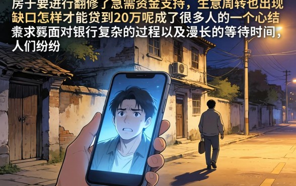 怎么才能贷款20万，梳理5个借款好下款的app